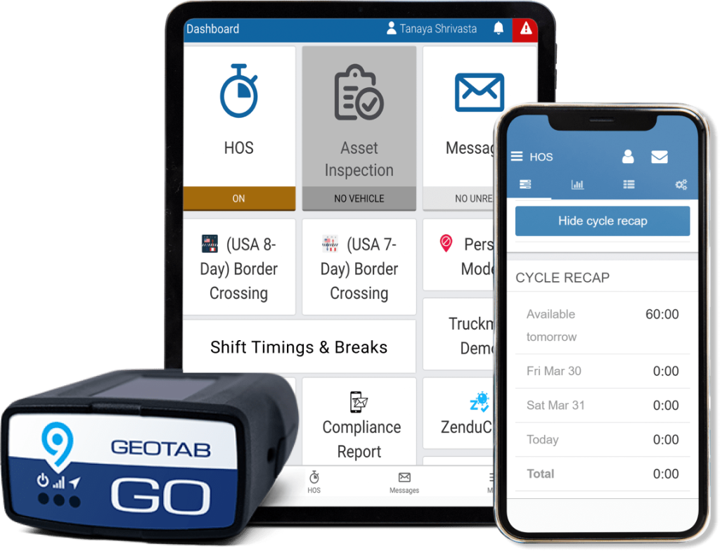 ELD and Driver Apps interface for compliance automation